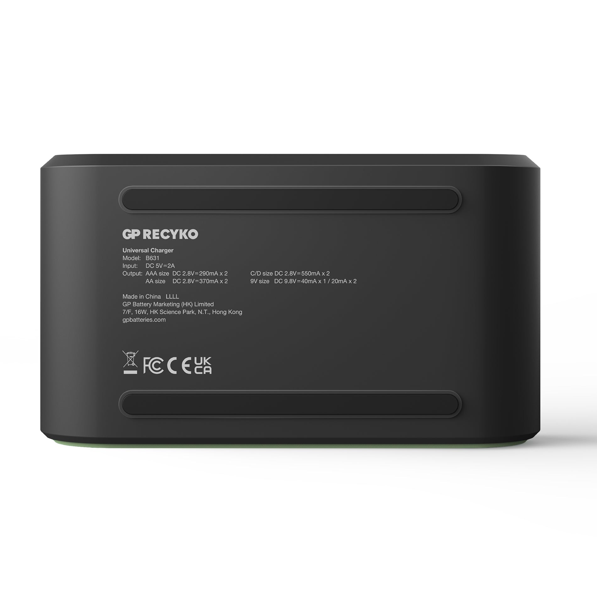 GP Recyko B631 USB Universal Battery Charger for AA, AAA, C, D & 9V