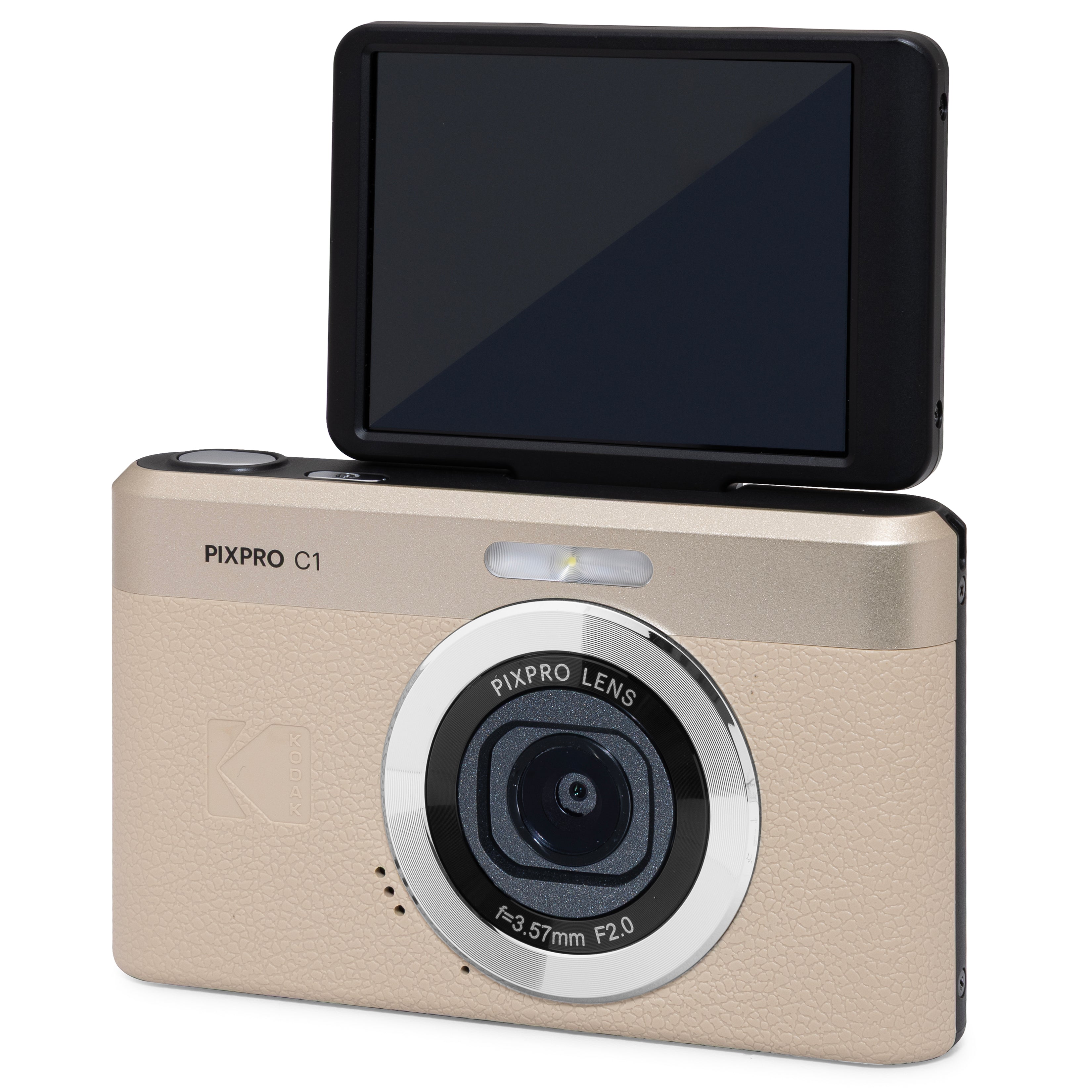 Kodak PIXPRO C1 13MP 4x Digital Zoom Compact Camera - Tan