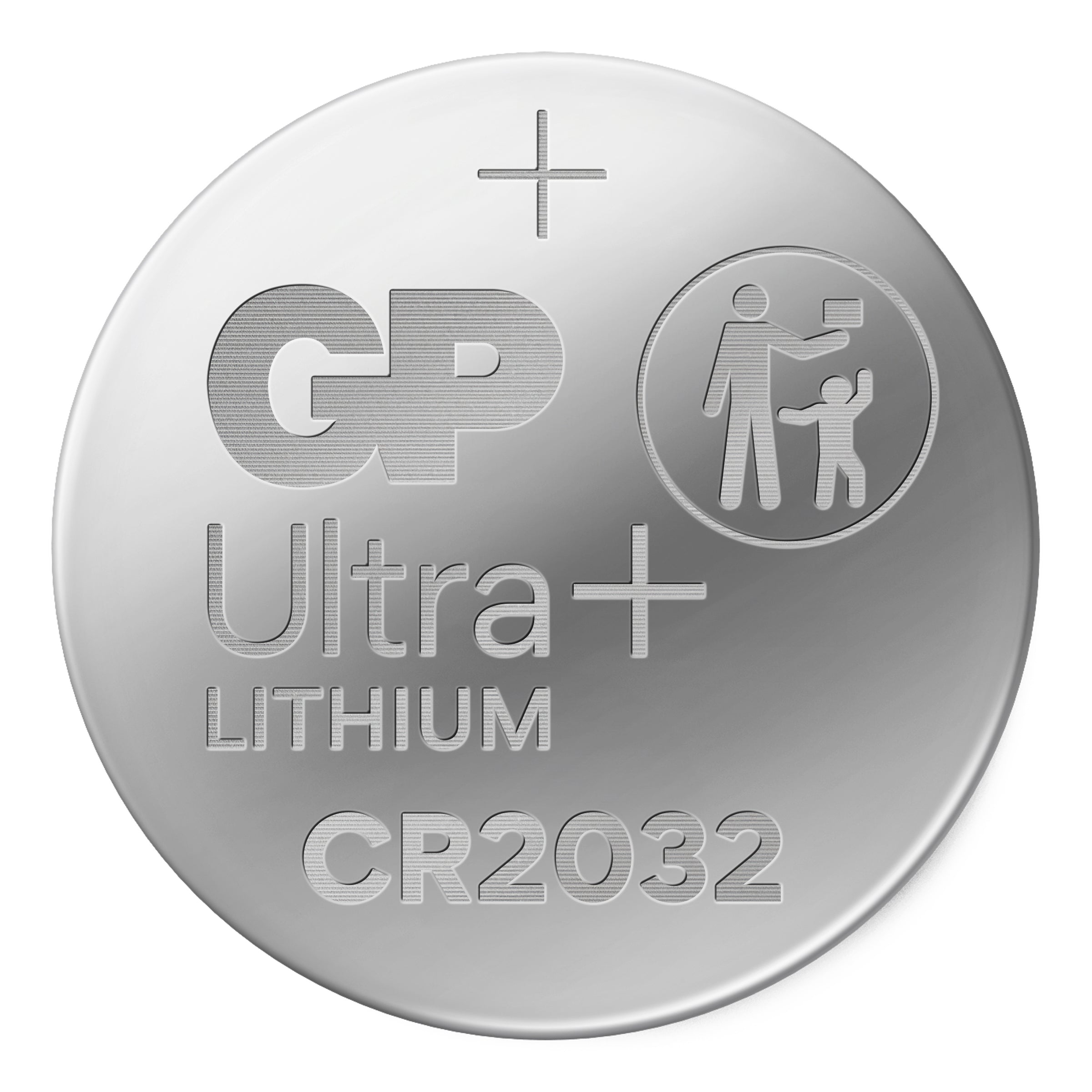 GP CR2032 Ultra Plus 3V Lithium Coin Cell Batteries - Pack of 10