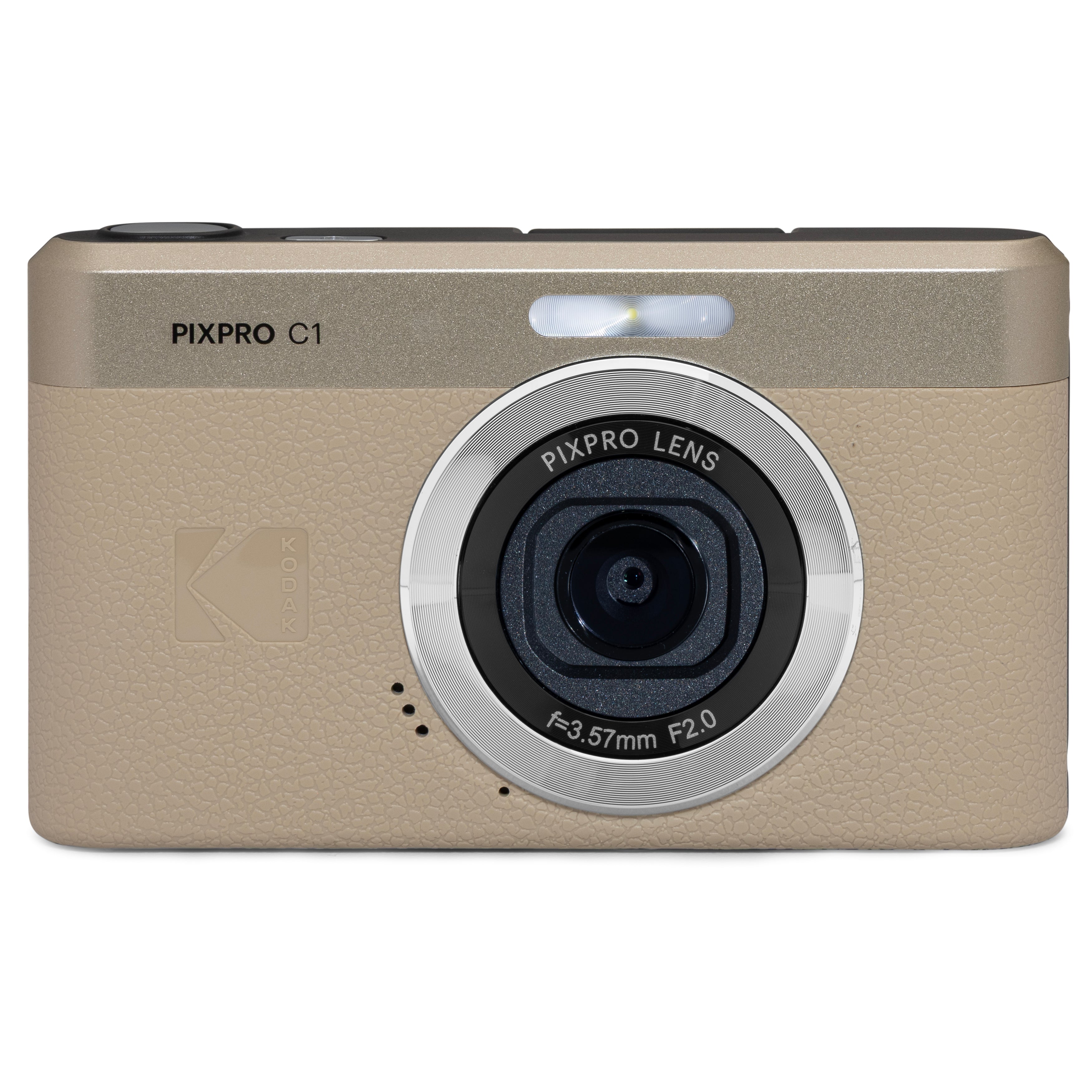 Kodak PIXPRO C1 13MP 4x Digital Zoom Compact Camera - Tan