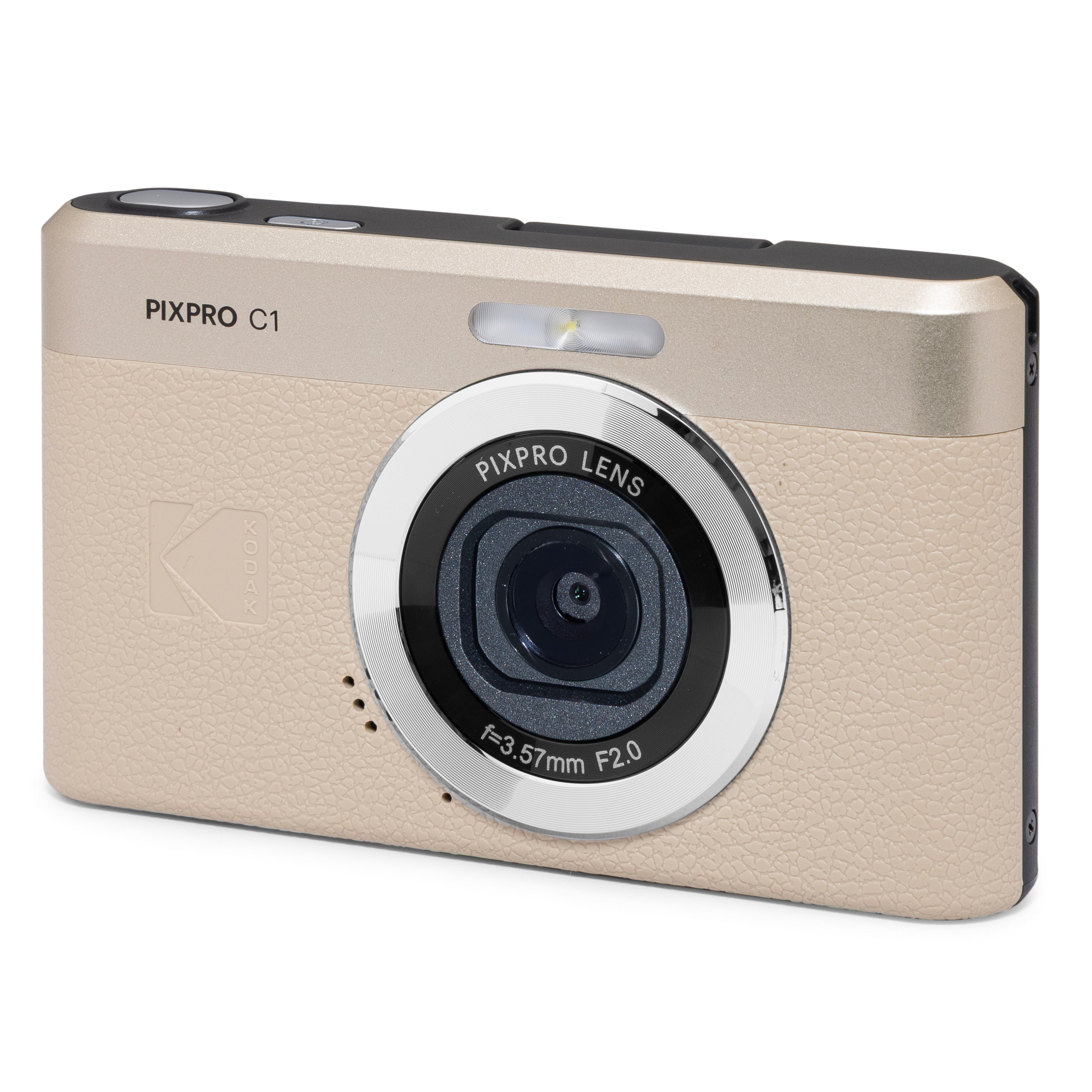 Kodak PIXPRO C1 13MP 4x Digital Zoom Compact Camera - Tan