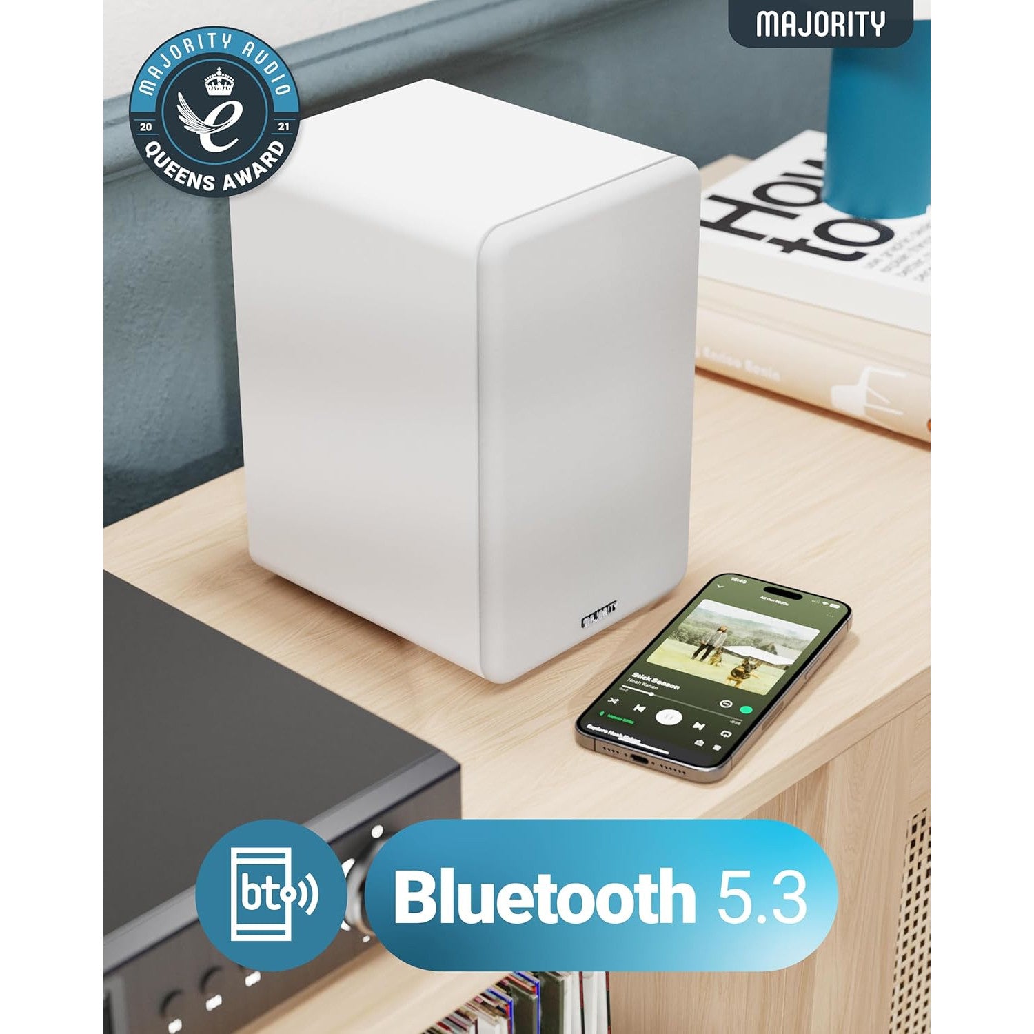 Majority D70X Active Bluetooth Bookshelf Speakers