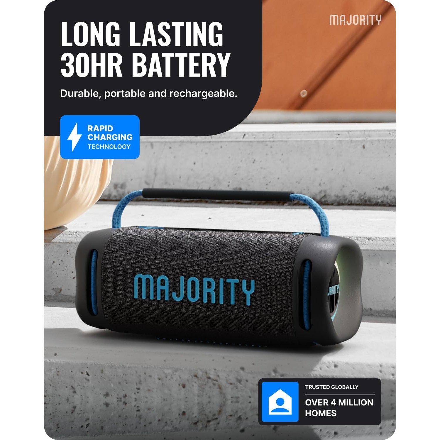 Majority Move 4 Wireless Bluetooth Portable Speaker