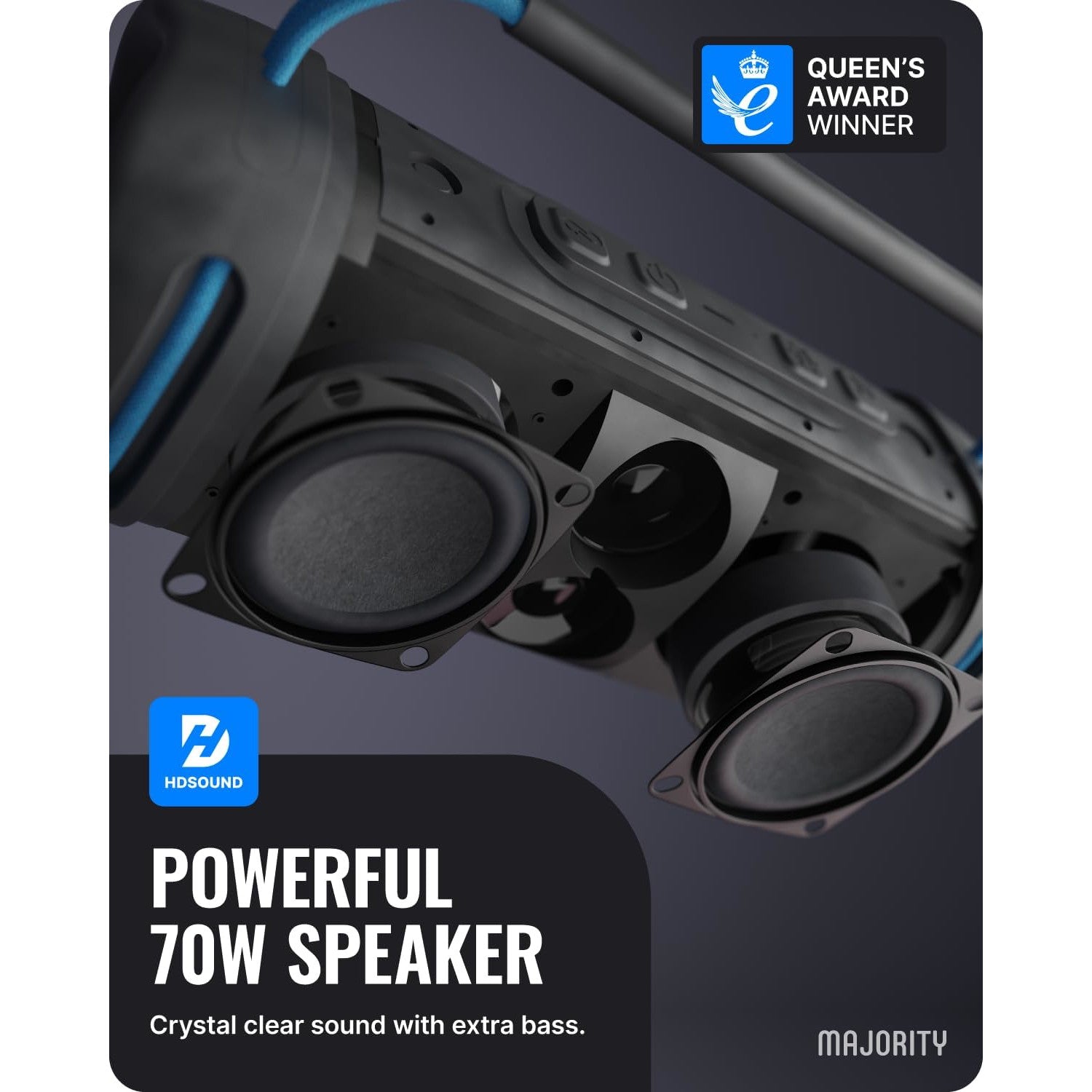 Majority Move 4 Wireless Bluetooth Portable Speaker