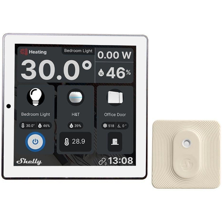 Shelly Wall Display with BLU H&T Temperature & Humidity Sensor